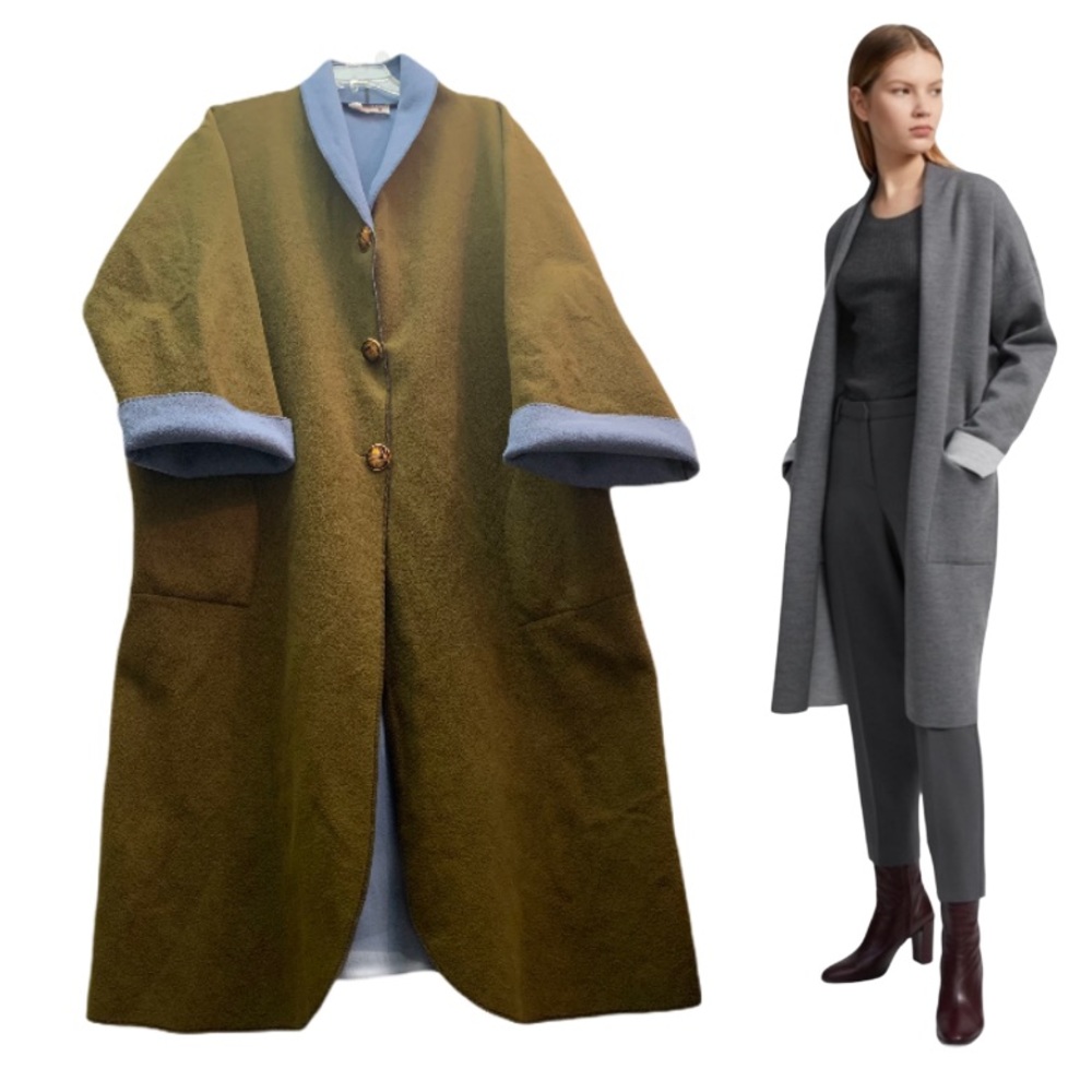 JORGEL VINTAGE Oversized Soft Fleece Long Sweater